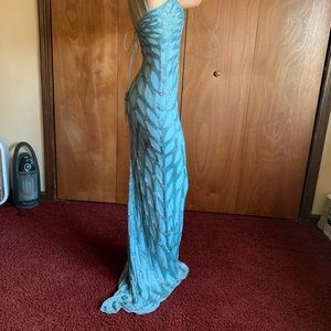 Sherri Hill blue Prom dress homecoming dress